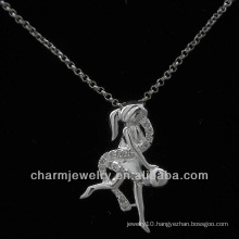 Hot sale angel 925 sterling silver jewelry pave cz pendant PSS-004